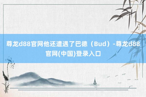 尊龙d88官网他还遭遇了巴德（Bud）-尊龙d88官网(中国)登录入口